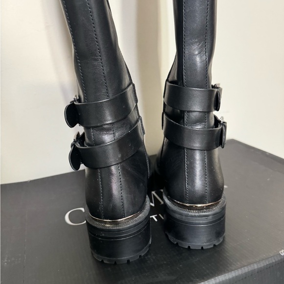 NIB Carmela Tall Black Leather Boots - Picture 5 of 10
